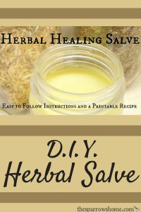 This Herbal Healing Salve is not difficult to make & works fantastically for cuts, scrapes, hangnails, chapped lips, burns, diaper rash, general rashes, eczema, chafing, and just about anything skin-wise that you’re not sure what to do with.