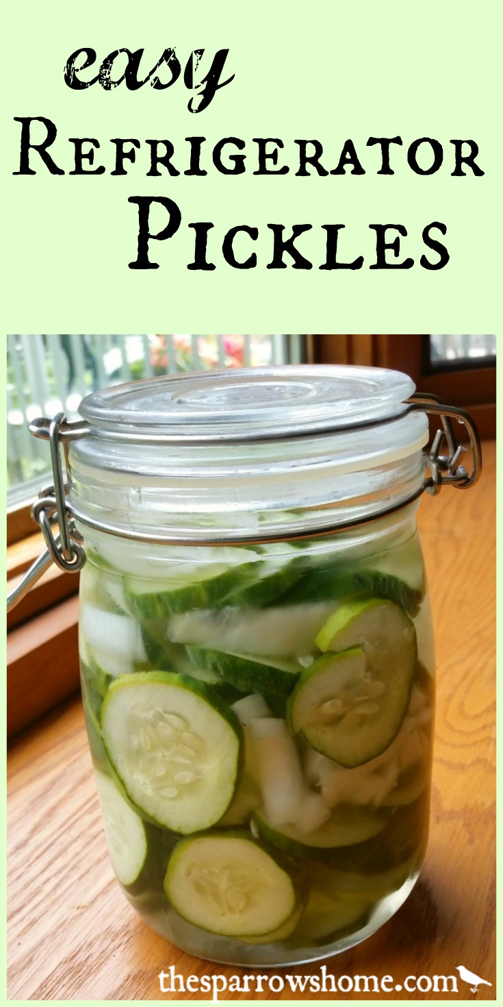 Have an abundance of cucumbers? These refrigerator pickles are a little bit sweet, a little bit tart and a lot easy!