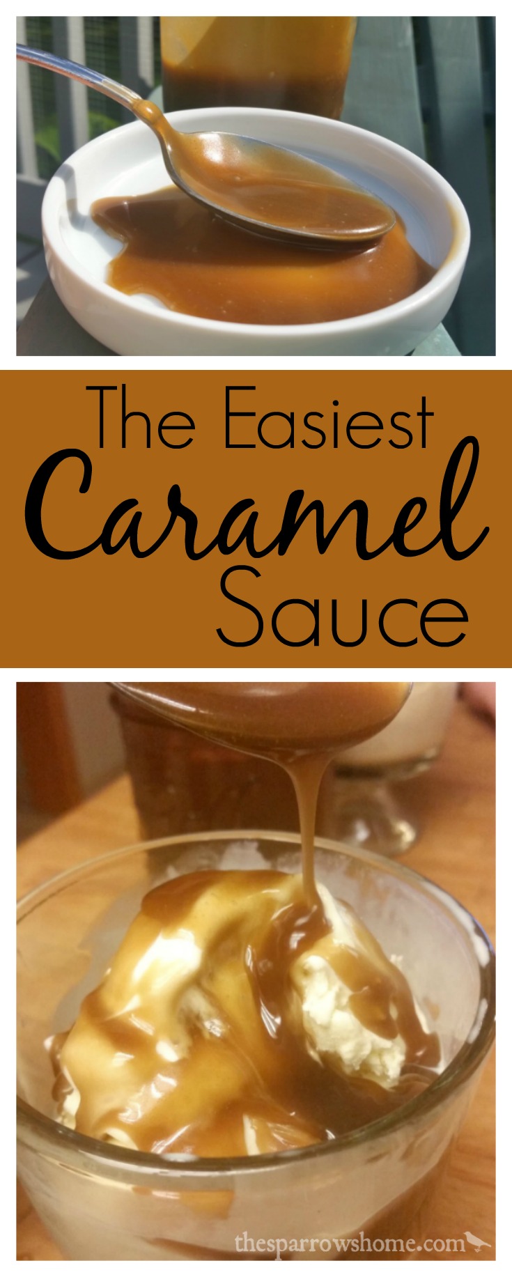 This easy caramel sauce is perfect to whip up for a spontaneous ice cream sundae.