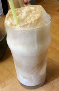 Ice cream floats for our Titanic themed movie night.
