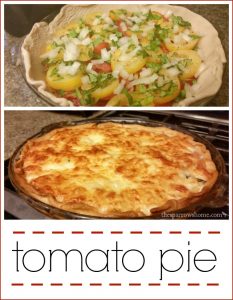 Cheesy, fresh tomato pie is a treat you'll want to make again and again!