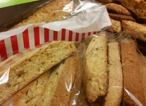 These crunchy Almond Biscotti make the best handmade gifts! I like to give them with some hot chocolate mix for dunking!