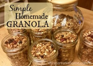 This is a basic, simple granola recipe that you can customize however you like. Click here to find out how to make it!