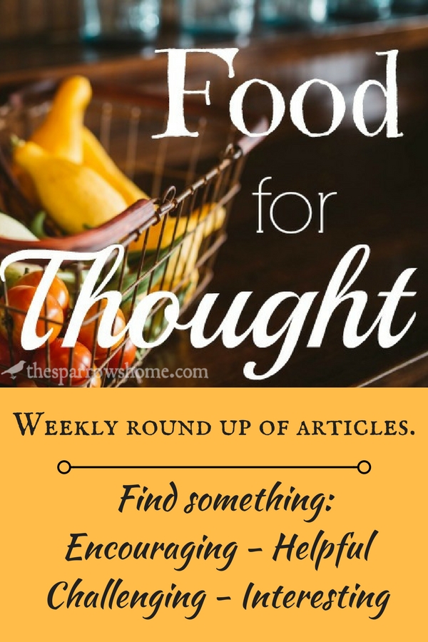 Let's share what we've been perusing this week. From household tips, to spiritual growth...and everything in between!