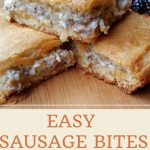 These sausage squares are savory and meaty and hearty....and ridiculously easy! They are equally delicious as an appetizer, or for a brunch menu.