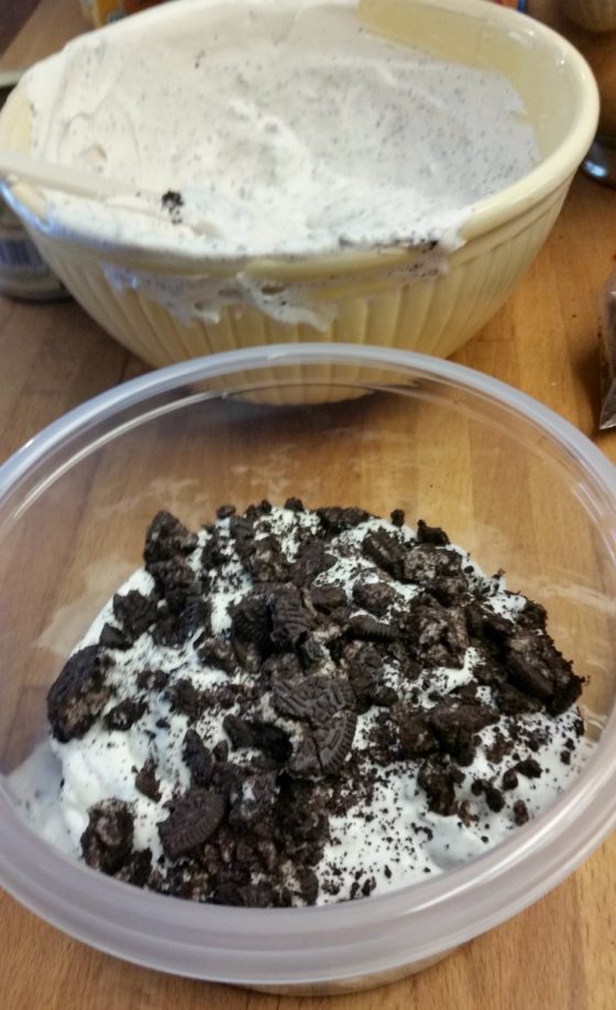 Oreo cookies and cream easy homemade ice cream.