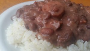 könnyű vörös bab és rizs