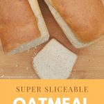 This simple homemade oatmeal sandwich bread smells amazing baking, is easy to slice, and soft and delicious to eat. You'll be glad the recipe makes two loaves!