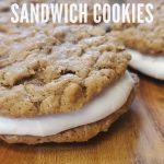 These oatmeal creme pie sandwich cookies are a special treat that are filled with sweet gooey nostalgia. Brown sugar oatmeal cookies with a marshmallow-ey filling. They're easy to make, too!